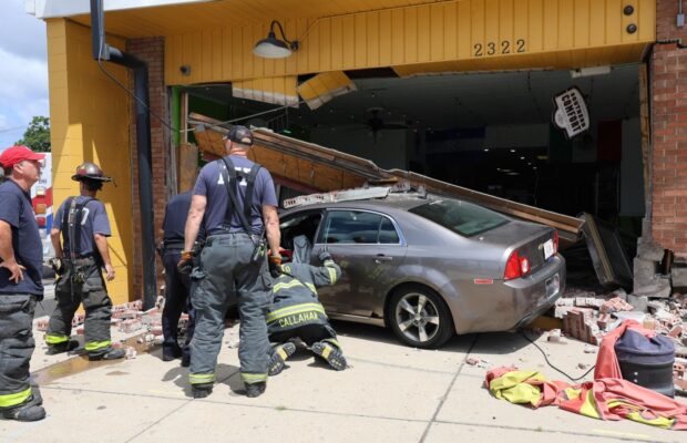 Test Drive Ends With Car Crashing Into Restaurant