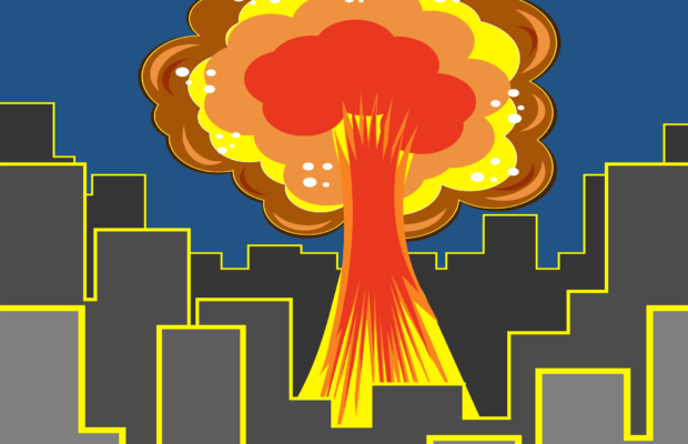 Nuke Simulation shows your least favorite town obliterated by the atomic weapon of your choice Nuke Simulation shows your least favorite town obliterated by the atomic weapon of your choice